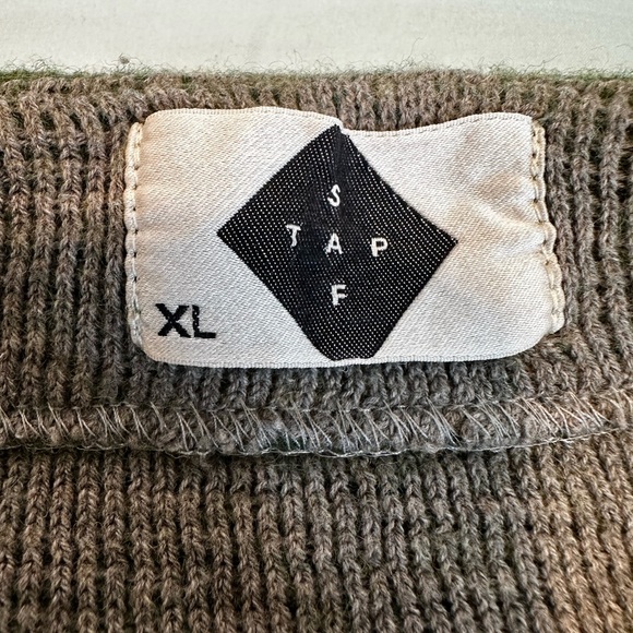 Women’s XL Stapf  Tirol Green Wool Boxy oversized Sweater. waffle knit interior - Picture 8 of 12